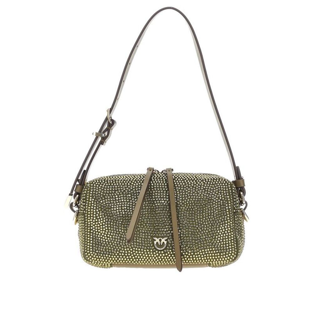 Pinko Women Full Strass Mini Crossbody Bag
